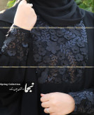 خرید مانتو عبایی مشکی