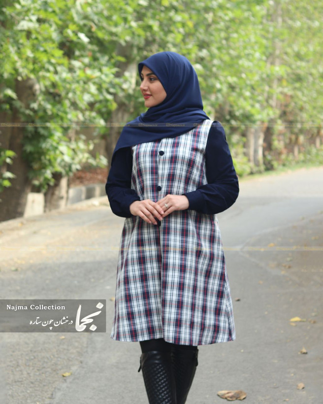 پالتو چهارخانه مزونی