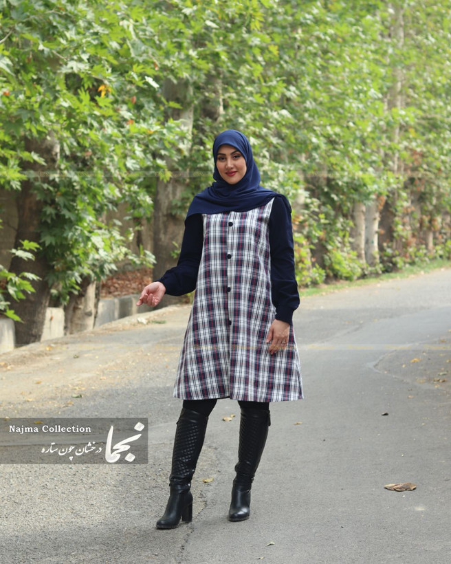 خرید پالتو دخترانه چهار خونه