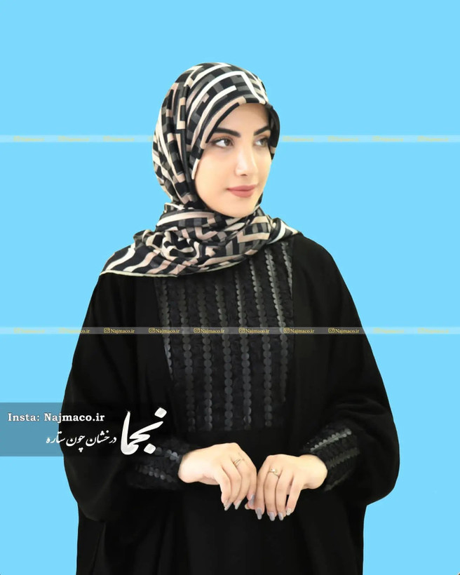 مانتو عبایی تمام مشکی