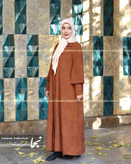 مدل پالتو زنانه آجری شتری