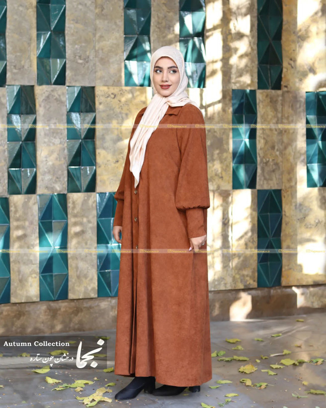 مدل پالتو زنانه آجری شتری