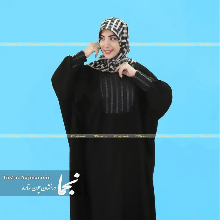 مانتو عبایی چرم