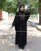 مانتو عبایی طرح دار