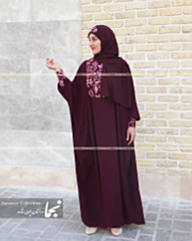 خرید عبا زنانه با هد شال