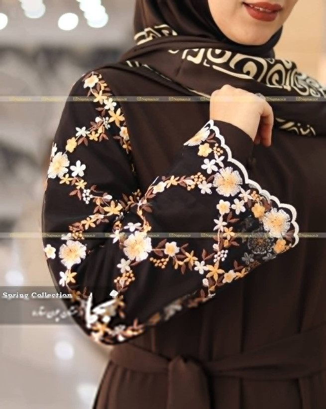 خرید آنلاین مانتو عبایی مجلسی