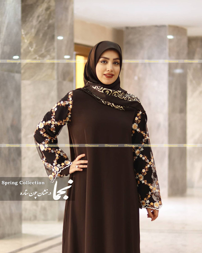 خرید مانتو عبایی سوزن دوزی در کرج