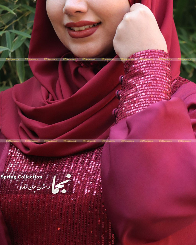 خرید عبا زنانه پولکی