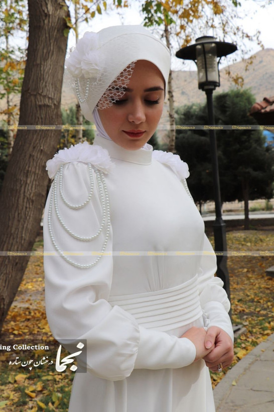 خرید توربان عروس پوشیده