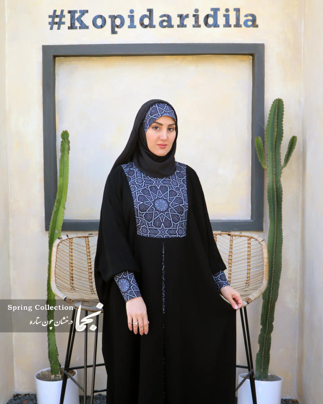 مانتو عبایی جلو بسته