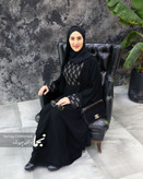 شیک ترین مدل مانتو عبایی سوزن دوزی