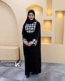 خرید عبا زنانه مخمل مشکی