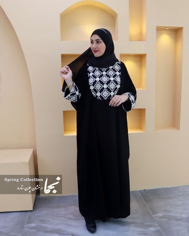 عبا مجلسی لینن سوزن دوزی