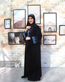 جدیدترین مدل مانتو عبایی دو رنگ