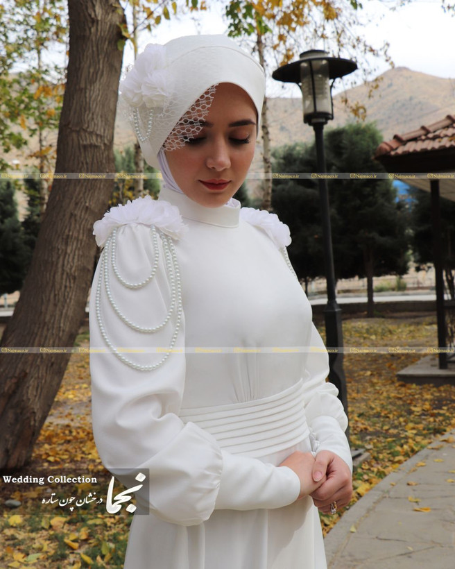 خرید اینترنتی مانتو عقد پوشیده