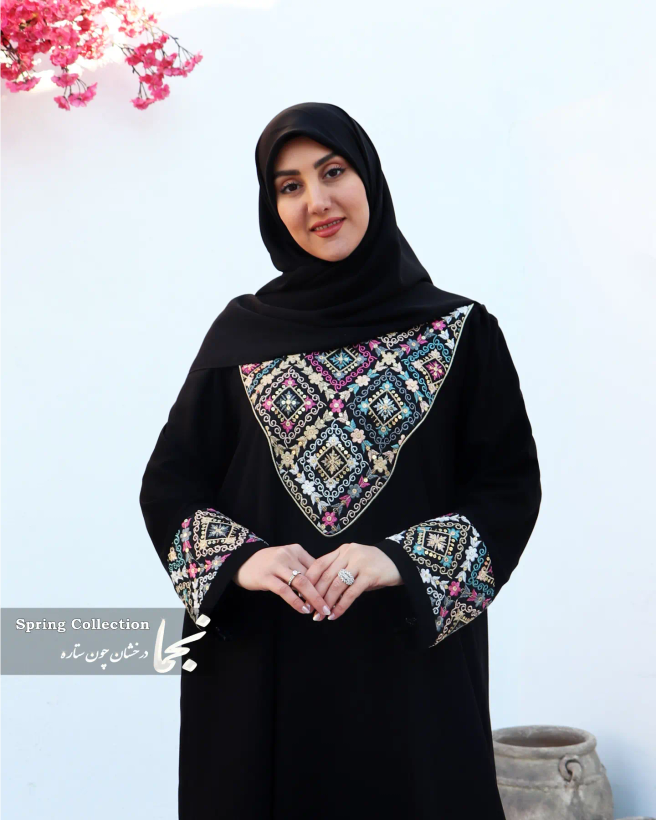 خرید عبا زنانه سوزن دوزی