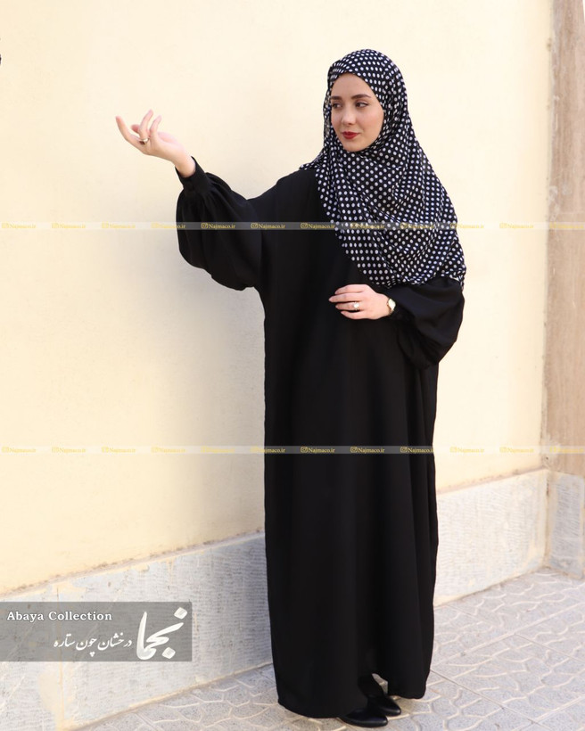 عبا زنانه ساده مشکی