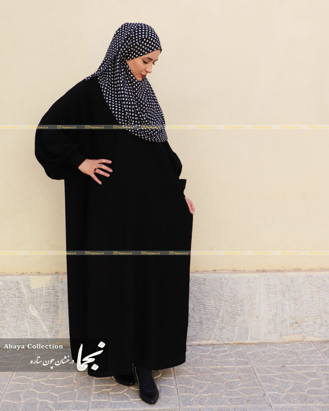 مانتو عبایی مشکی