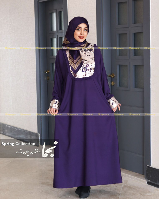 مدل مانتو عبایی ژاکارد