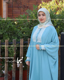 مدل مانتو عبایی با پارچه ابروبادی