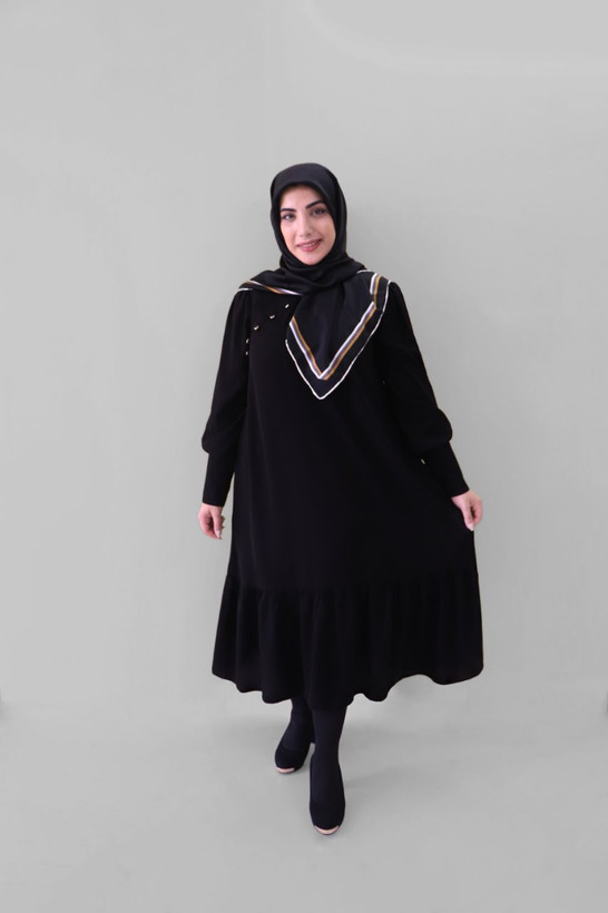 خرید مانتو پوشیده مشکی