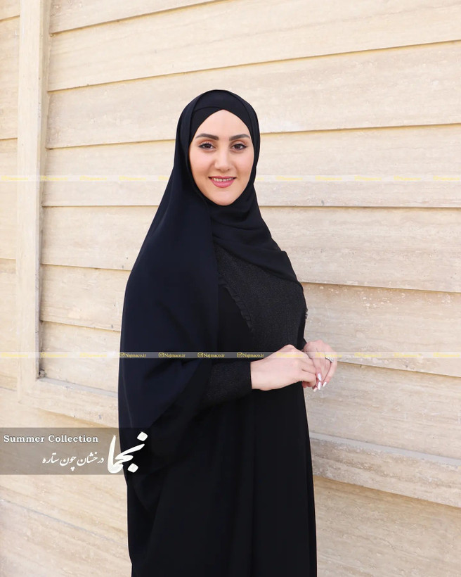 خرید عبا زنانه ساده تمام مشکی