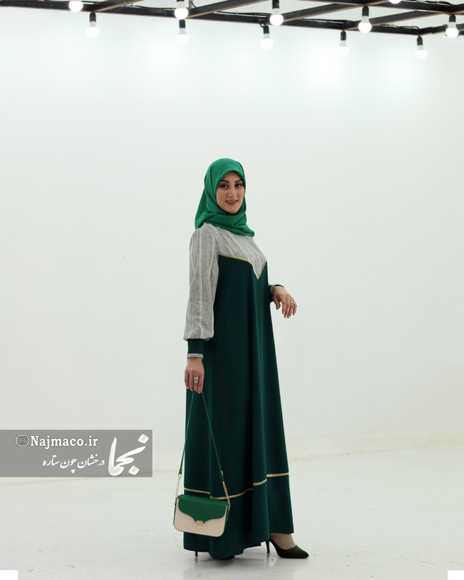 خرید مانتو عبایی مجلسی