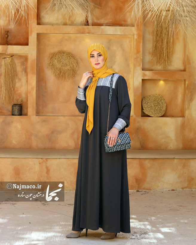 مانتو عبایی رنگی