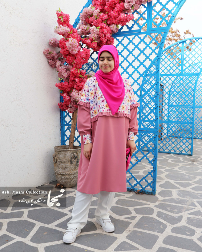 مانتو عبایی رنگی