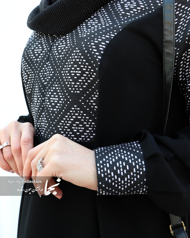 مدل مانتو عبایی مجلسی مشکی