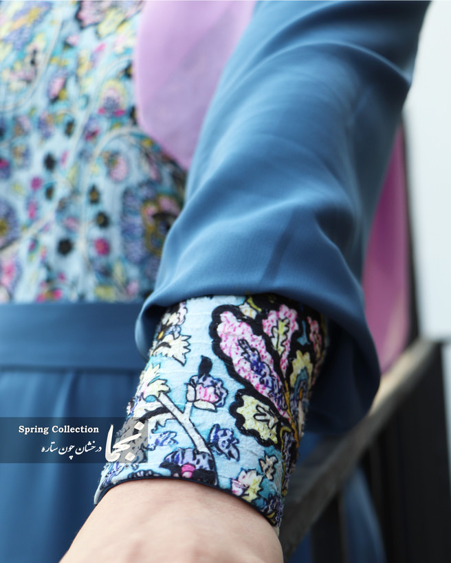 مانتو عبایی سوزن دوزی