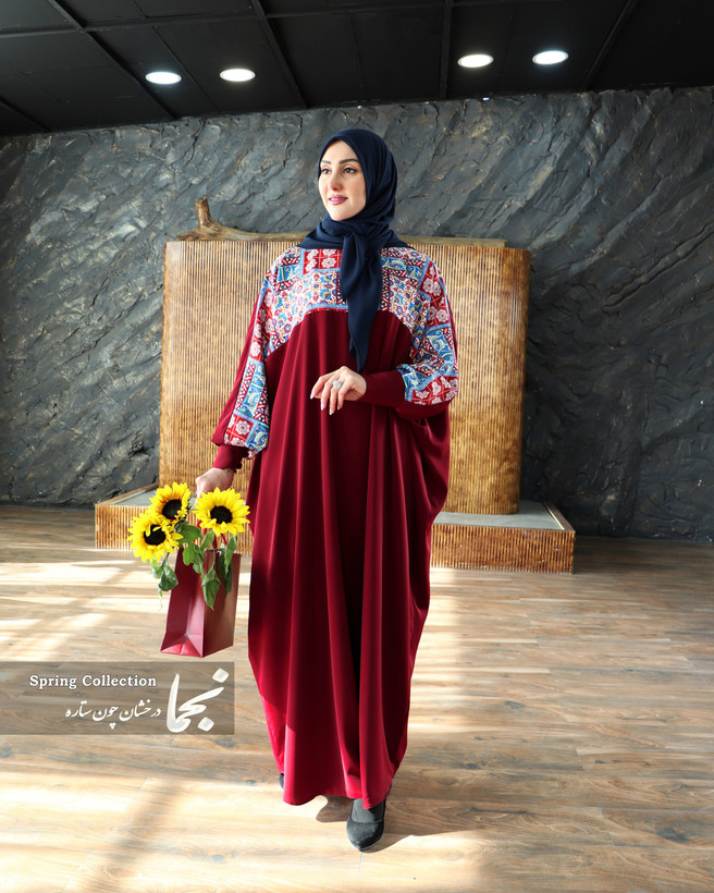 عبا زنانه رنگی