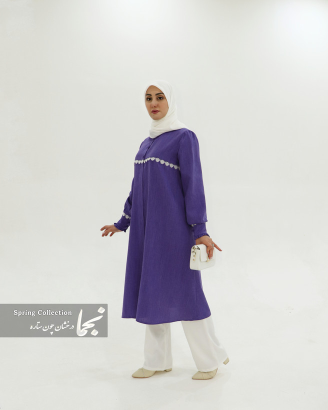 مانتو عبایی رنگی