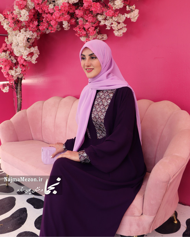 مانتو عبایی مچ دار