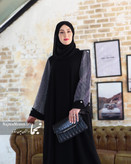 مانتو عبایی نگین دار