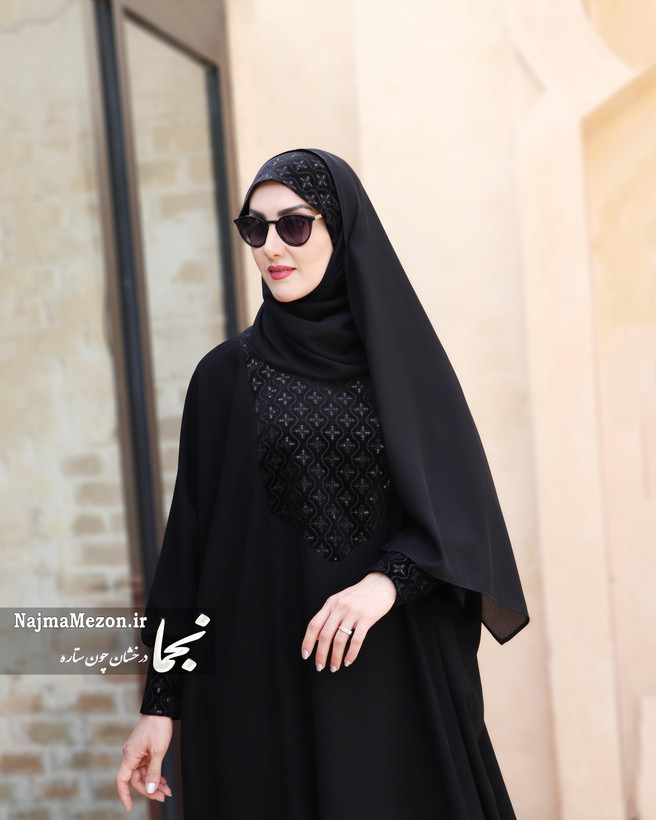 عبا زنانه مشکی شیک
