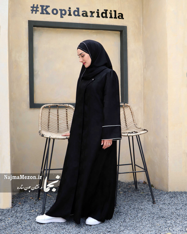 خرید مانتو عبایی ژاکارد