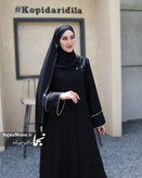 مانتو عبایی ژاکارد مدل خانم جان مزون نجما - فروشگاه نجما مزون