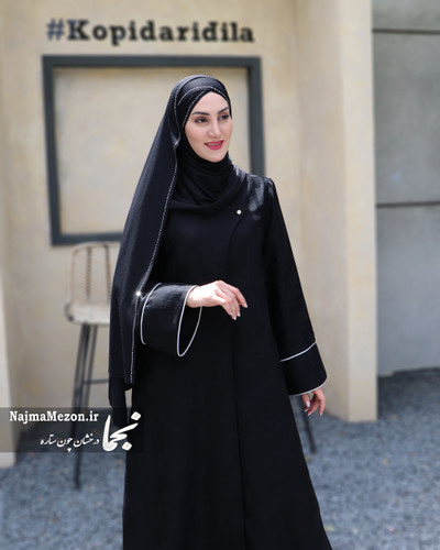 مانتو عبایی ژاکارد مدل خانم جان مزون نجما - فروشگاه نجما مزون