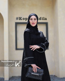 خرید مانتو عبایی ژاکارد مدل خانم جان