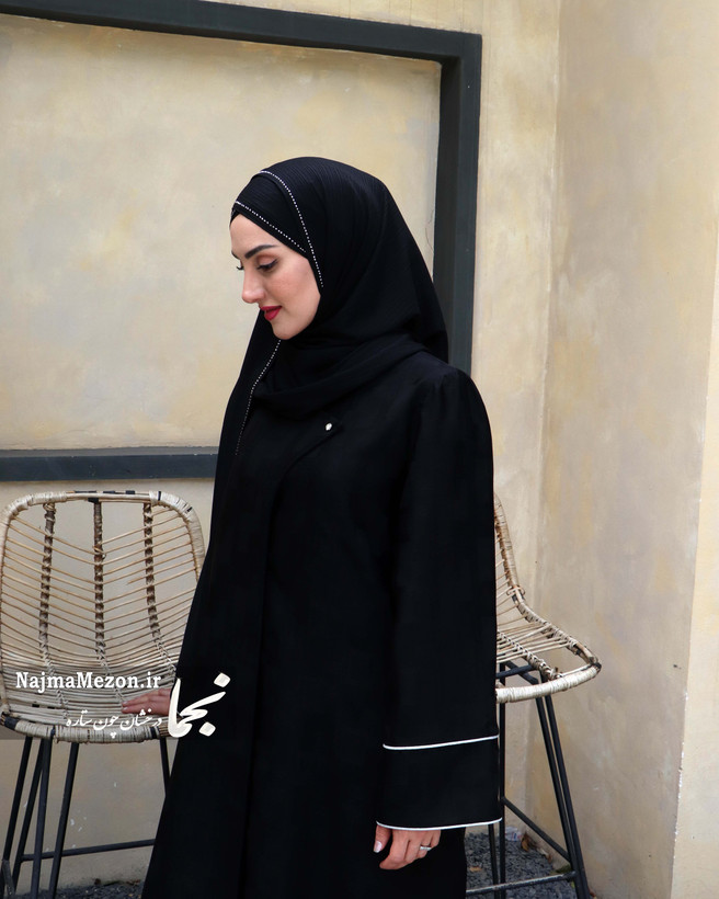 خرید مانتو عبایی ژاکارد در شهریار