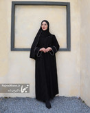 مانتو عبایی مجلسی ژاکارد