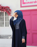 نمای پشت عبای ضحی - طرح بحرینی اصیل با مانتو عبایی