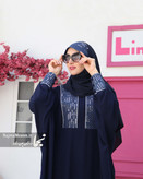 عبای ضحی با زیپ شیردهی - مناسب مادران شیرده - مزون نجما