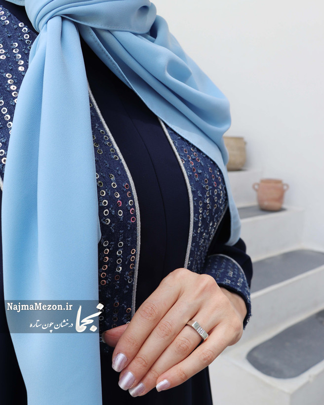 مانتو عبایی با زیپ شیردهی - طراحی مادرانه