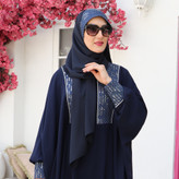 هدشال در ابعاد 50×200 سانتی متر - کرپ حریر مرغوب ضحی جین