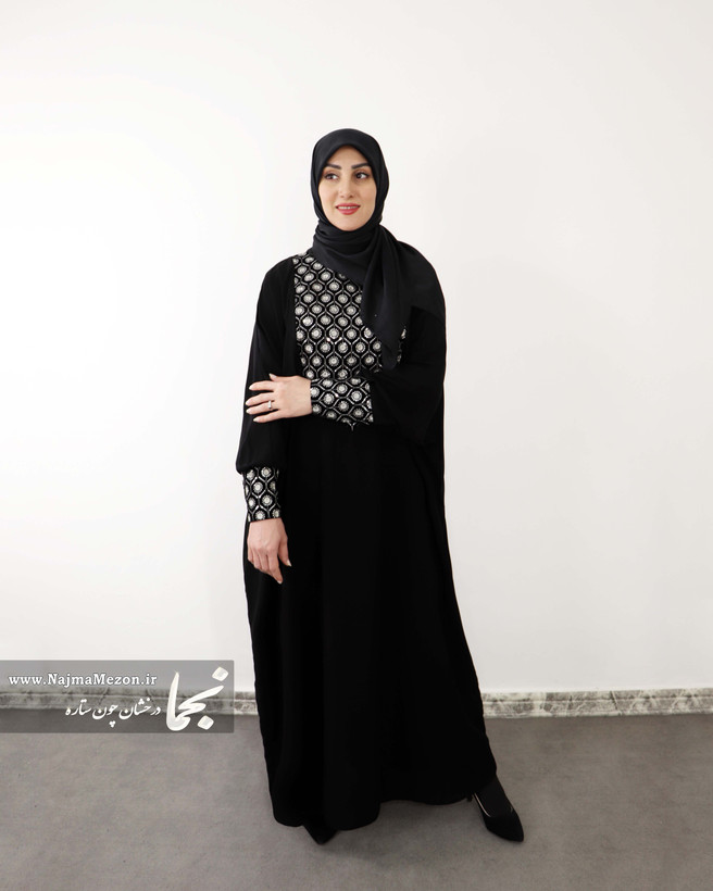عبا مجلسی مدل حنانه | نمای تمام قد
