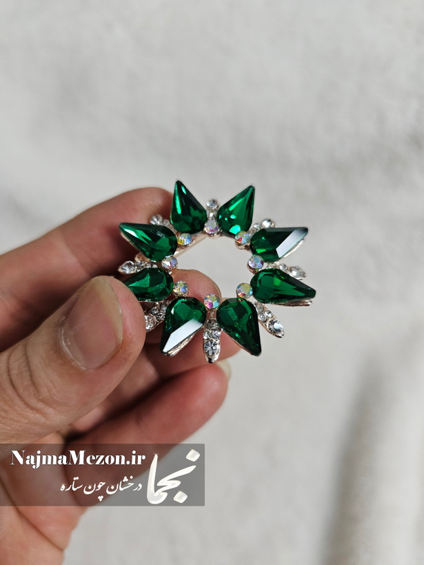 خرید حلقه روسری دو کاره پاپیونی