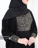 خرید عبا مشکی مجلسی | نمایش نمای نزدیک عبای مریم