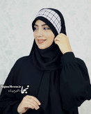 ست هد روسری و شال اسپرت چهارخانه مدل نجلا در استایل روزمره - مزون نجما